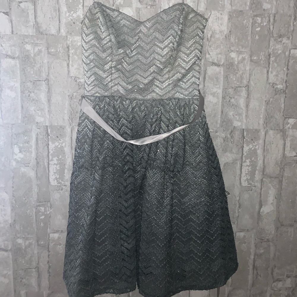 Shimmery gray mini dress💕